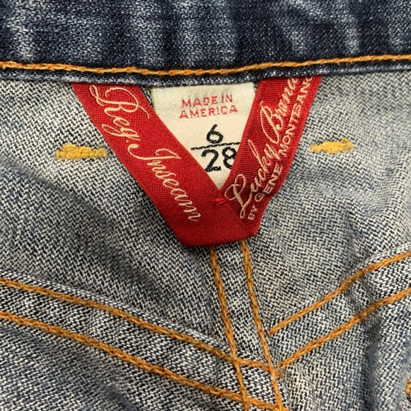 Lucky Brand Medium Wash Easy Rider Boot Cut Jeans Size 6/28 - Picture 6 of 9